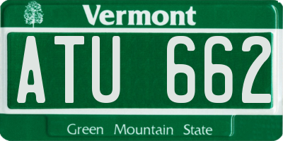 VT license plate ATU662