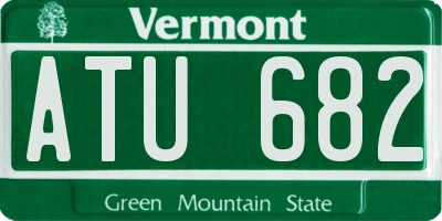 VT license plate ATU682