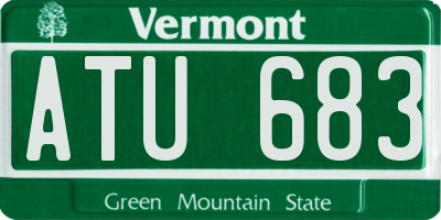 VT license plate ATU683