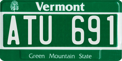 VT license plate ATU691