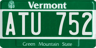 VT license plate ATU752