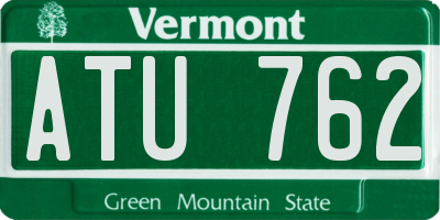 VT license plate ATU762