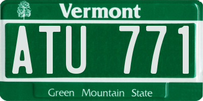 VT license plate ATU771