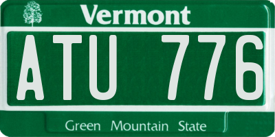 VT license plate ATU776