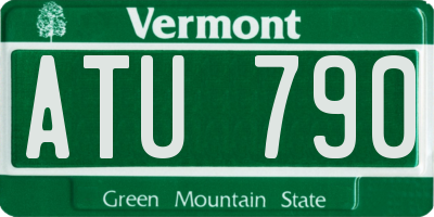VT license plate ATU790