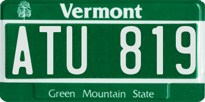 VT license plate ATU819