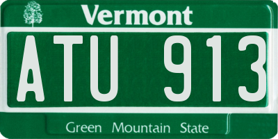VT license plate ATU913