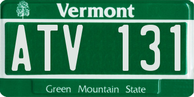 VT license plate ATV131