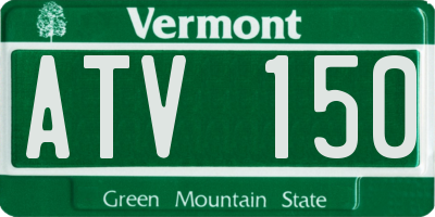 VT license plate ATV150