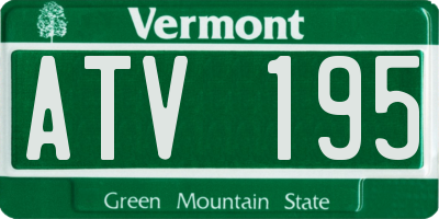 VT license plate ATV195
