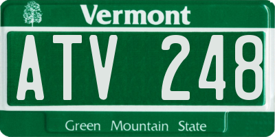 VT license plate ATV248