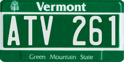 VT license plate ATV261