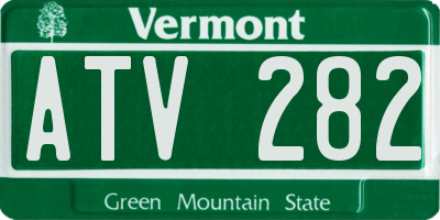 VT license plate ATV282