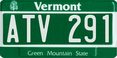 VT license plate ATV291