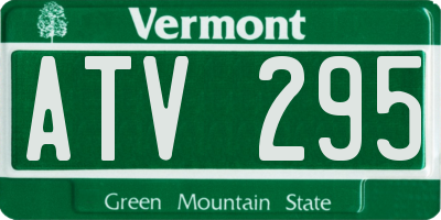 VT license plate ATV295