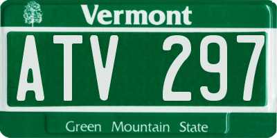 VT license plate ATV297