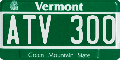 VT license plate ATV300