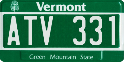 VT license plate ATV331