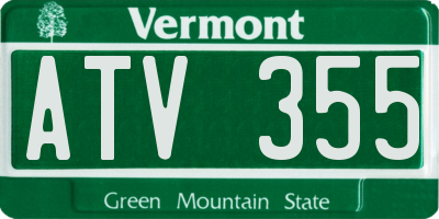 VT license plate ATV355