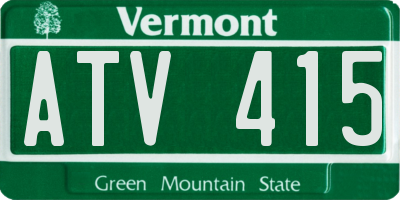 VT license plate ATV415