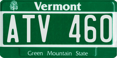 VT license plate ATV460