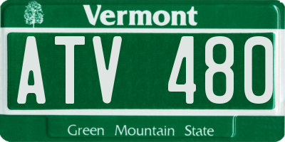 VT license plate ATV480