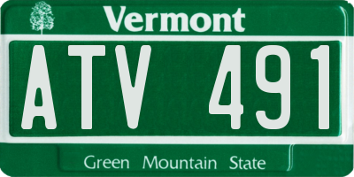 VT license plate ATV491