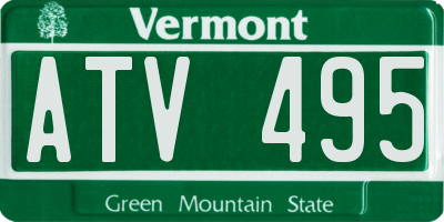 VT license plate ATV495