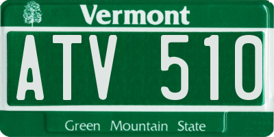 VT license plate ATV510