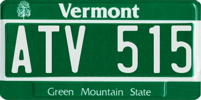 VT license plate ATV515