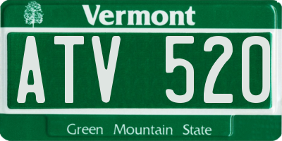 VT license plate ATV520