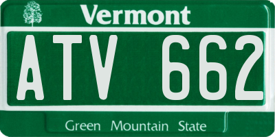 VT license plate ATV662