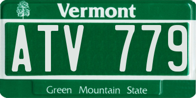 VT license plate ATV779