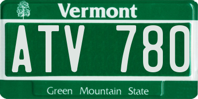 VT license plate ATV780