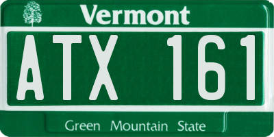 VT license plate ATX161
