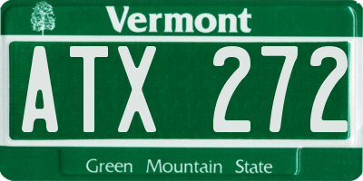 VT license plate ATX272