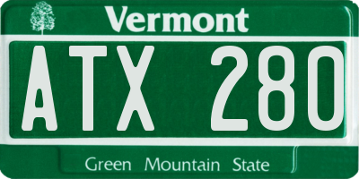 VT license plate ATX280