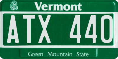 VT license plate ATX440