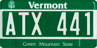 VT license plate ATX441