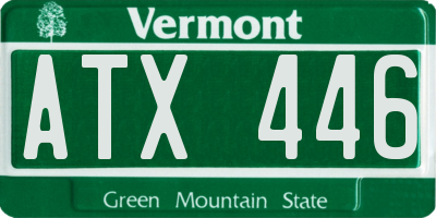 VT license plate ATX446