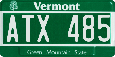 VT license plate ATX485