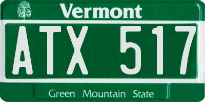 VT license plate ATX517