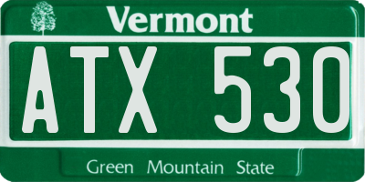 VT license plate ATX530