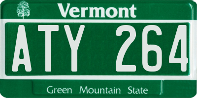 VT license plate ATY264