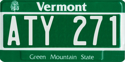 VT license plate ATY271