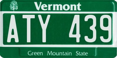 VT license plate ATY439