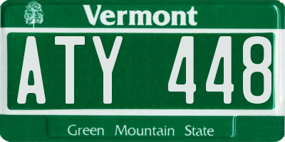 VT license plate ATY448