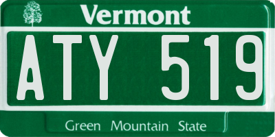 VT license plate ATY519