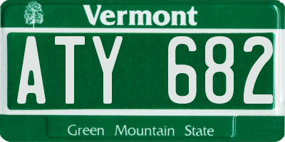 VT license plate ATY682