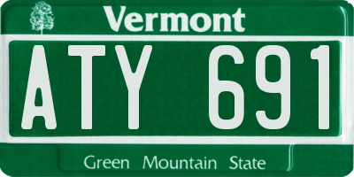 VT license plate ATY691